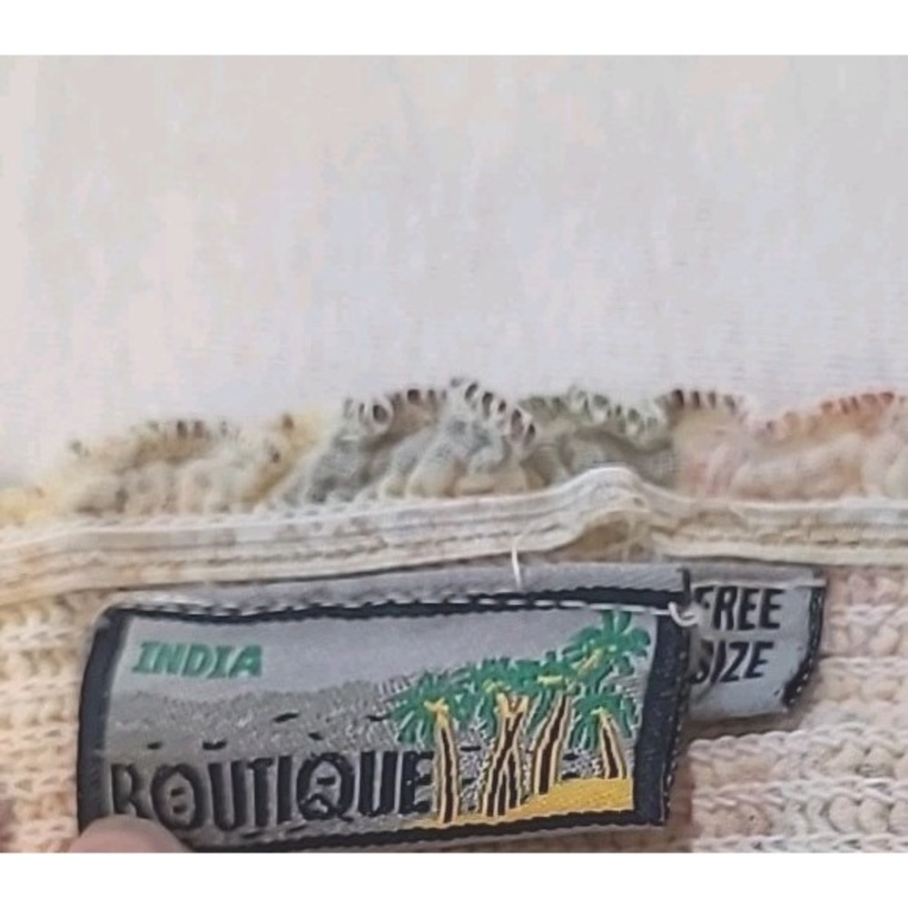 India‎ Boutique Dress One Size Multicolor Elastic Stretchy Top 70's Vibes - Picture 6 of 9